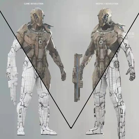 图片[3]-科幻机械战甲未来战士C4D模型-后期素材库