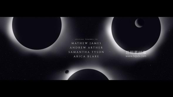 日食天空科幻电影预告片标题AE模板 Videohive - Eclipse Title Design-后期素材库