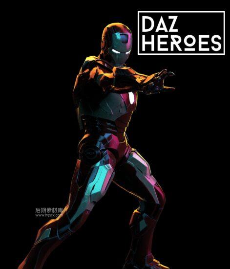 图片[1]-漫威超级英雄钢铁侠Daz3D模型 Ironman for Genesis 8 Male Daz3D-后期素材库