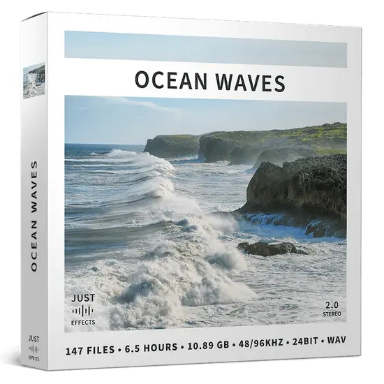 海滩风暴港口海岸海浪拍打音效包 Just Sound Effects - Ocean Waves-后期素材库
