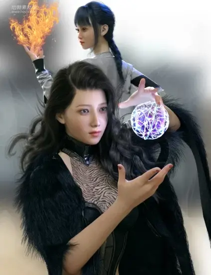图片[1]-女性角色伏晓雪Daz3D模型 Vo Xiao Xue for Genesis 8.1 Female-后期素材库