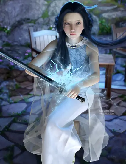 图片[3]-仙侠女性角色龙女Daz3d模型 Vo Dragon Girl for Genesis 8.1 Female-后期素材库