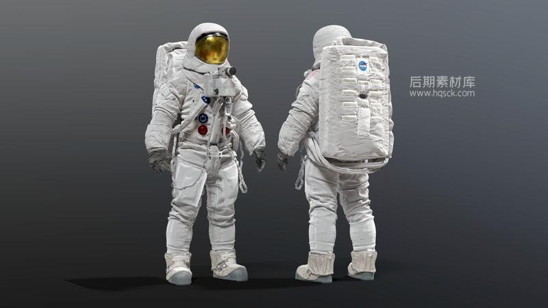 美国宇航局阿波罗11号宇航服3D模型 CG Trader - SPACESUIT NASA APOLLO 11 3D model-后期素材库