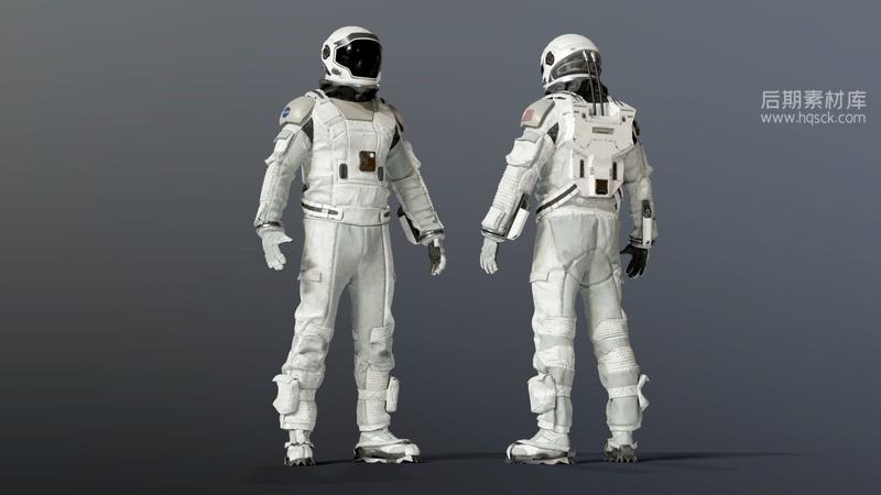 星际穿越太空宇航服3D模型 CG Trader – SPACESUIT Interstellar 3D model-后期素材库
