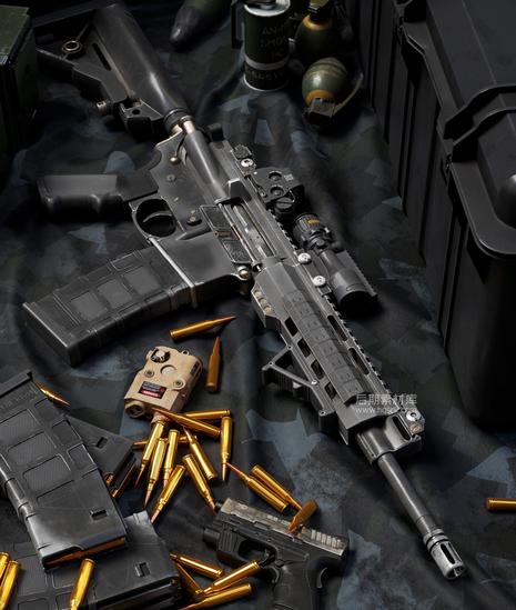 3A游戏步枪3D模型制作视频教程+项目文件 FlippedNormals – Ultimate Weapons Masterclass-后期素材库