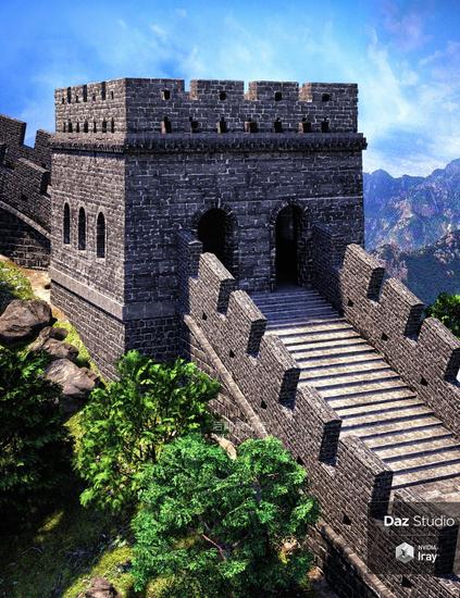 长城Daz3d模型 Daz3D - Great Wall-后期素材库