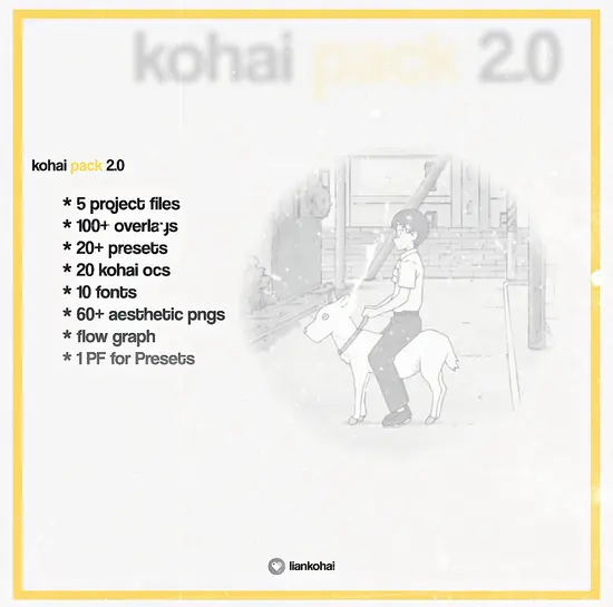 图片[1]-动漫剪辑过渡转场抖动AE预设 payhip – Kohai Pack 2.0-后期素材库
