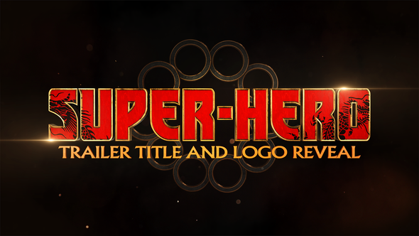 【AE模板】超级英雄超级英雄预告片标题模板 Videohive Super Hero Trailer Title And Logo Reveal-后期素材库