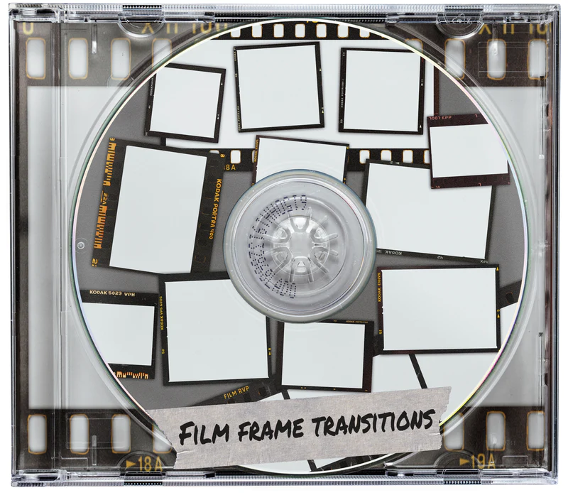【AE/PR模板】电影胶片帧打孔边框转场过渡转场 Bryan Delimata Film Frame Transitions-后期素材库