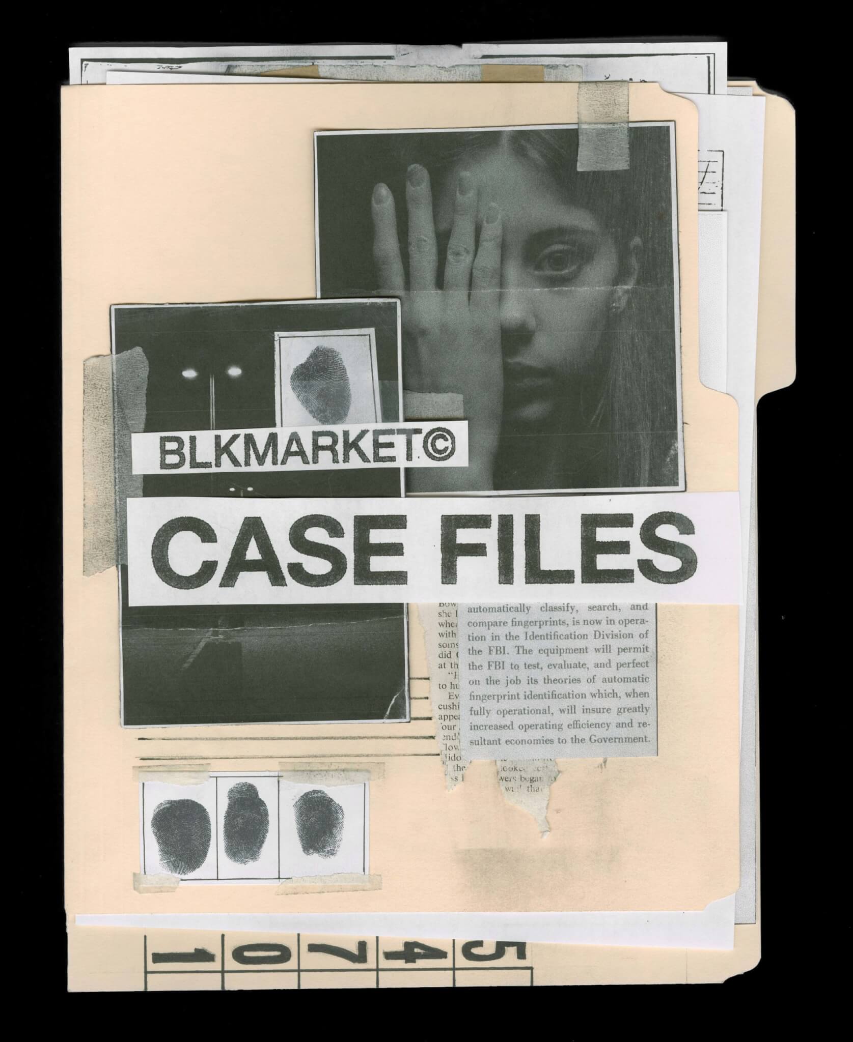 【PS模板】老旧文件案卷破损污渍纹理模板素材 BLKMARKET Case Files – PSD-后期素材库