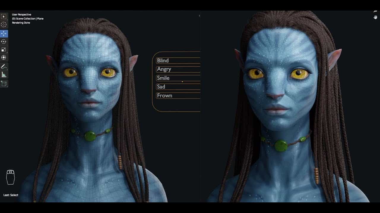 blender课程-阿凡达人物头像建模 Gumroad – Avatar Character Modeling in Blender-后期素材库