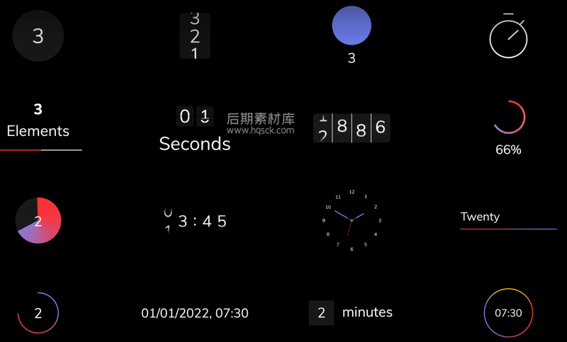 图片[2]-FCPX预设-时间流逝秒表计数器动画 MotionVFX – mCounter-后期素材库