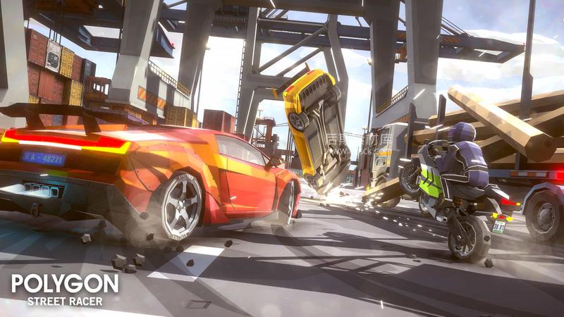 UE模型-3D动画风格人物赛车环境资产包 POLYGON – Street Racer-后期素材库