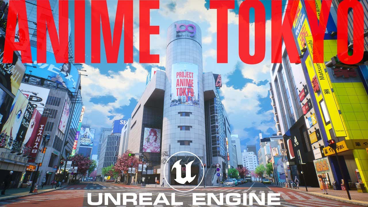 UE5二次元动漫城市Anime Tokyo 日本东京涩谷-3D效果社区-3D模型-后期素材库