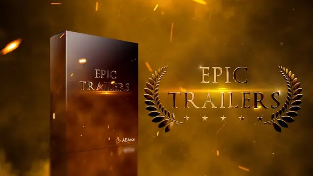 AE/PR模板 – 20个好莱坞史诗电影预告片标题模板 AEJuice Epic Trailers-后期素材库