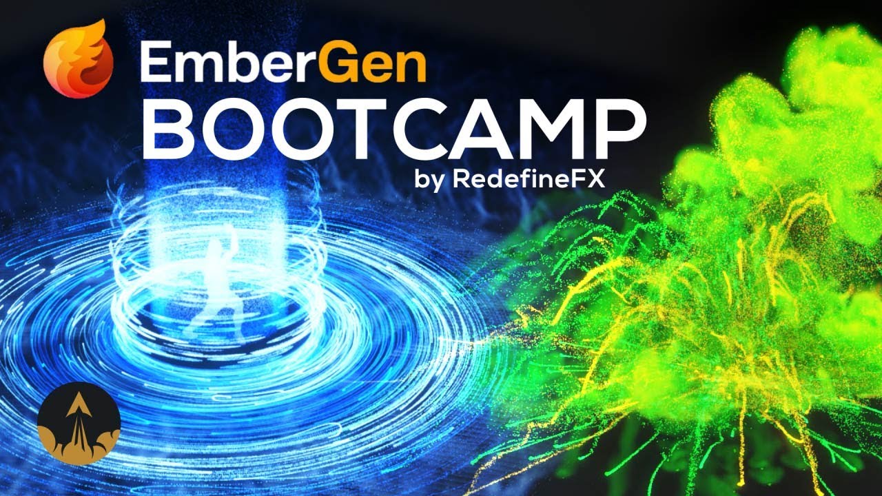 EmberGen课程 – 实时视觉特效模拟制作课程 RedefineFX – Complete Embergen Bootcamp Course-后期素材库
