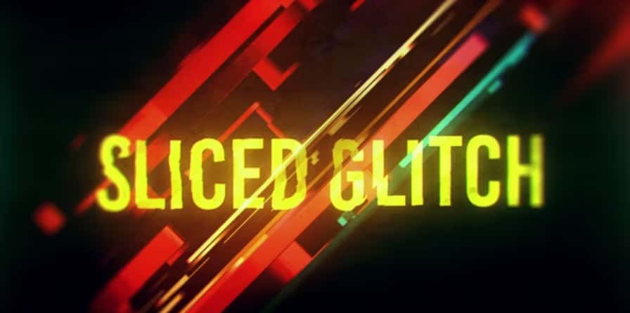 赛博朋克故障文字标题模板 Sliced Glitch Titles-后期素材库
