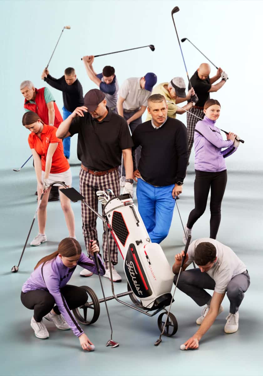 12个国外高尔夫运动人物模型 1026 Golf Bundle for 3DsMax – FBX-后期素材库