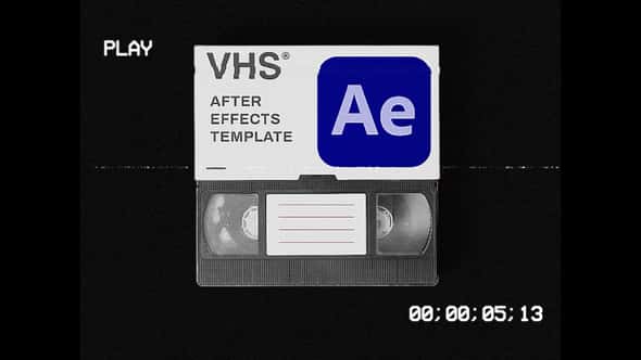 AE模板 – 怀旧复古VHS模拟磁带效果 Retro VHS | After Effects Template-后期素材库