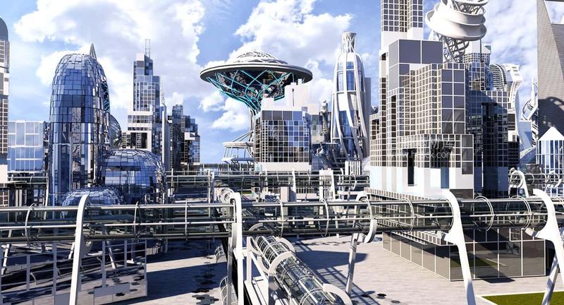 图片[1]-未来现实城市景观3D模型 Future City HD 20-后期素材库