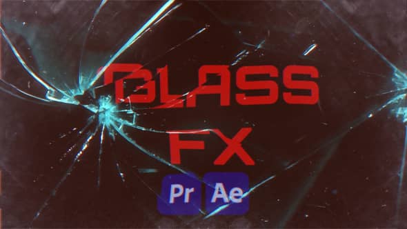 27个玻璃裂纹破损效果遮罩AE/PR模板 Glass FX-后期素材库