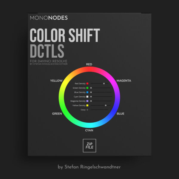 达芬奇DCTL电影胶片模拟单节点调色插件 MONONODES – COLOR SHIFT DCTLS v2-后期素材库