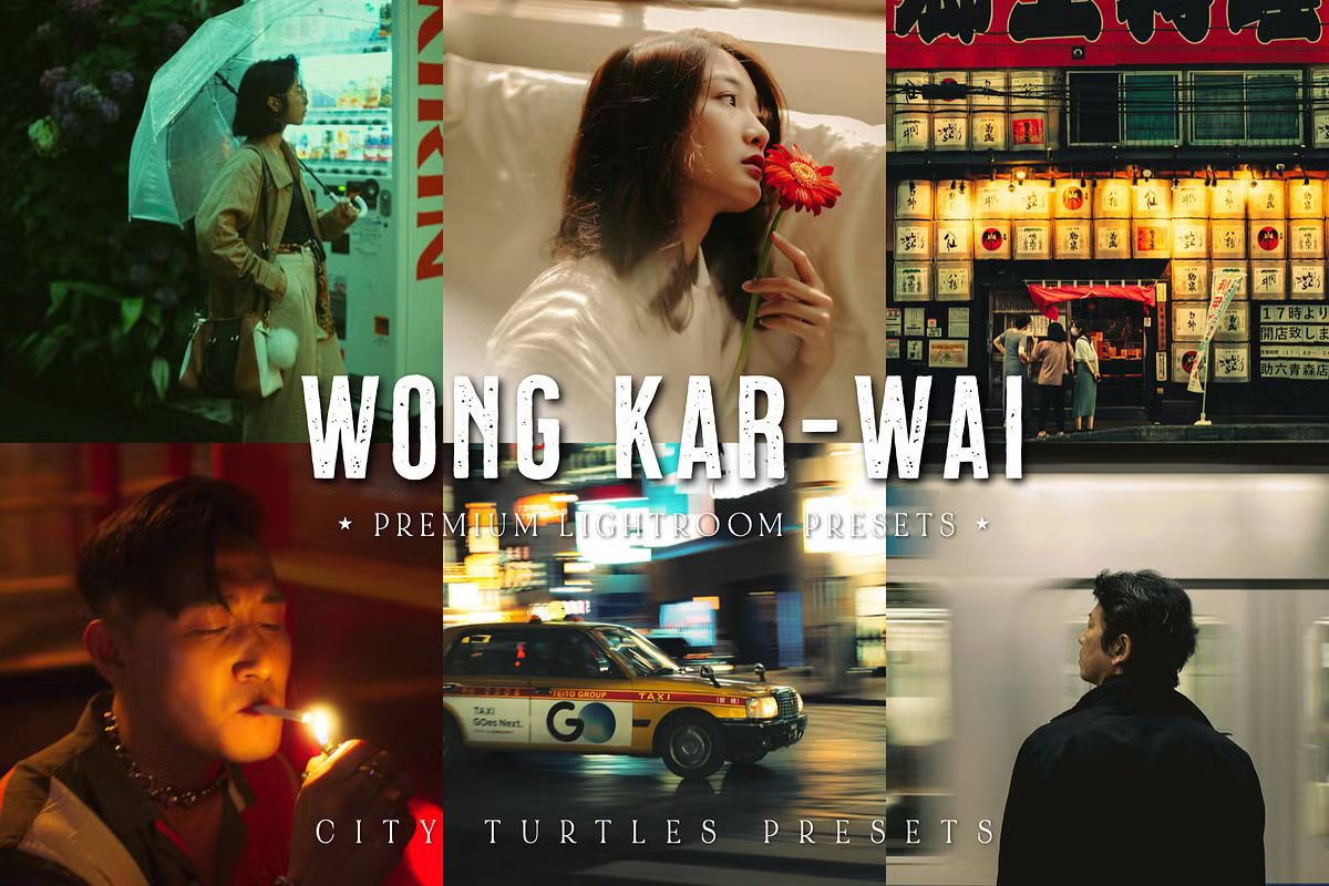 王家卫电影风格LR预设 Wong Kar-Wai Cine Lightroom Presets-后期素材库